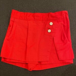 Janie and jack red skort 18-24 mo